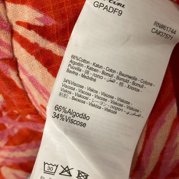 Rip curl sun ray wide leg lounge pants L nwt - Picture 5 of 5